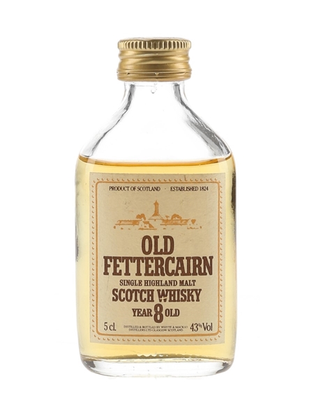 Old Fettercairn 8 Year Old Bottled 1980s - Whyte & Mackay 5cl / 43%