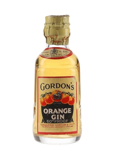 Gordon's Orange Gin Spring Cap Bottled 1950s 5cl / 34%