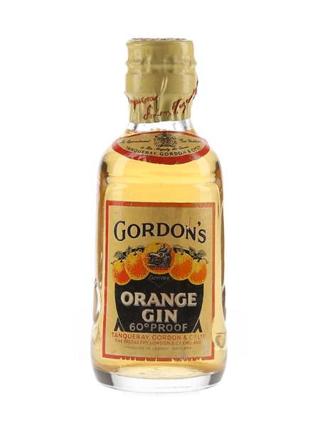 Gordon's Orange Gin Spring Cap Bottled 1950s 5cl / 34%