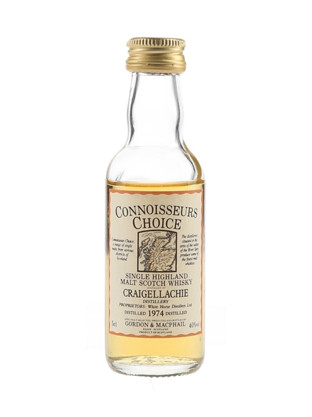 Craigellachie 1974 Connoisseurs Choice Bottled 1990s - Gordon & MacPhail 5cl / 40%