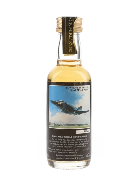 Bowmore 10 Year Old RAF Collection Miniatura Collectives - 'Black Mike' Squadron 5cl / 43%