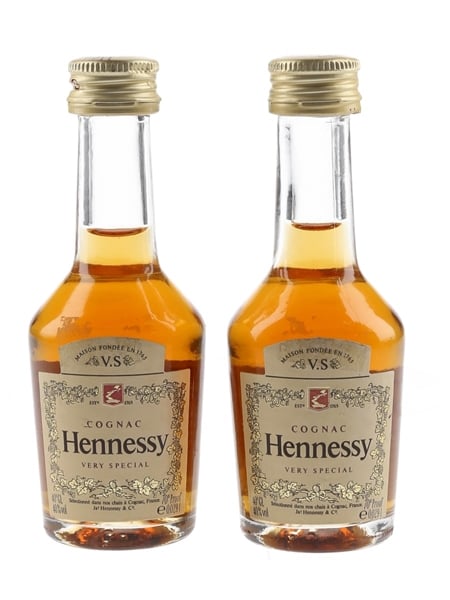 Hennessy VSOP Bottled 1970s-1980s 2 x 3cl / 40%