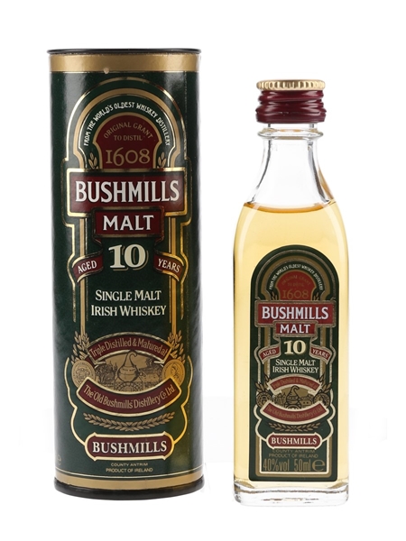 Bushmills 10 Year Old Bottled 1990s 5cl / 40%