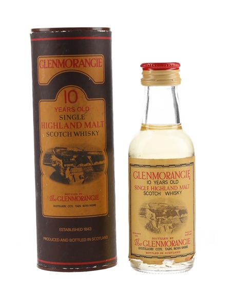 Glenmorangie 10 Year Old Bottled 1980s 5cl / 40%