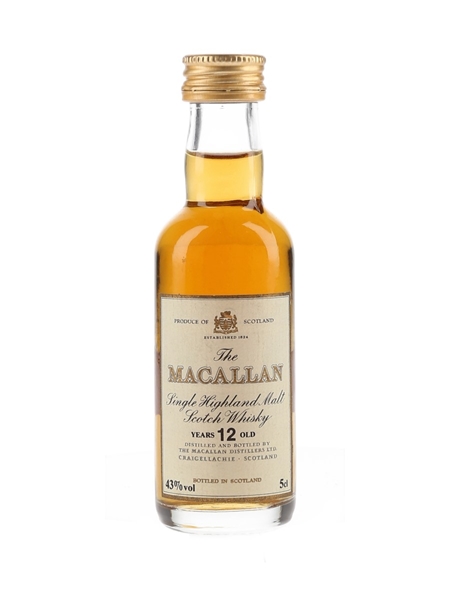 Macallan 12 Year Old Bottled 1980s - British Aerospace PLC 5cl / 43%