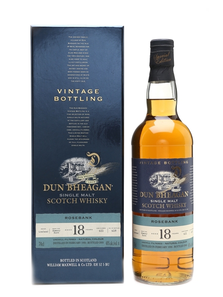 Rosebank 1990 Dun Bheagan 18 Year Old - William Maxwell & Co. 70cl / 48%