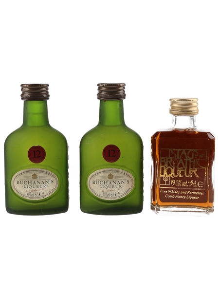 Buchanan's & Stag's Breath Liqueur  3 x 5cl