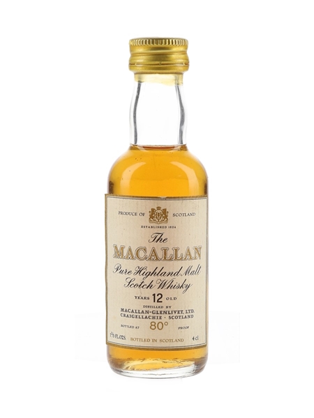 Macallan 12 Year Old 80 Proof Bottled 1970s 4cl / 46%