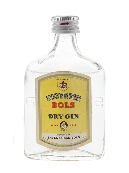 Bols Silver Top Dry Gin Bottled 1960s 5cl