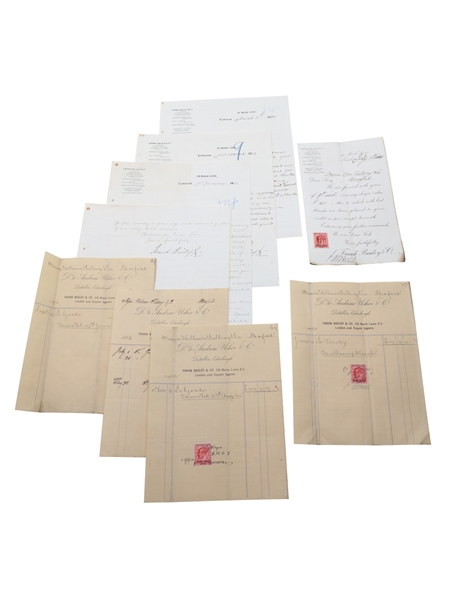 Frank Bailey & Co. Correspondence, Invoices & Purchase Receipts, Dated 1886-1904 William Pulling & Co. 