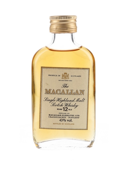 Macallan 12 Year Old Bottled 1980s 5cl / 43%