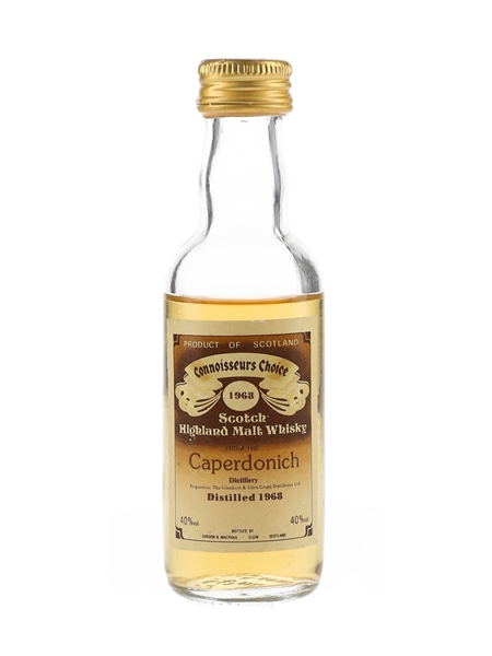 Caperdonich 1968 Connoisseurs Choice Bottled 1980s - Gordon & MacPhail 5cl / 40%