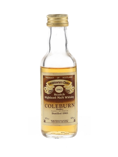 Coleburn 1965 Connoisseurs Choice Bottled 1980s - Gordon & MacPhail 5cl / 40%