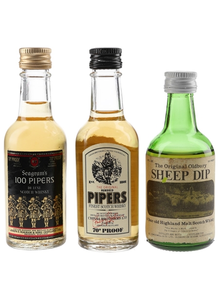 Hundred Pipers & Sheep Dip  3 x 5-5.6cl / 40%