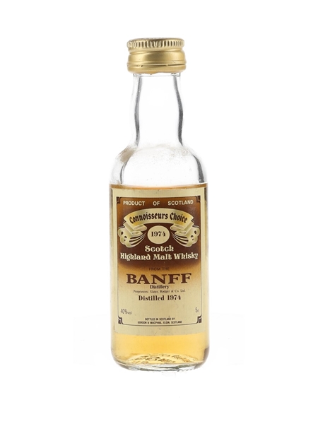 Banff 1974 Connoisseurs Choice Bottled 1980s - Gordon & MacPhail 5cl / 40%