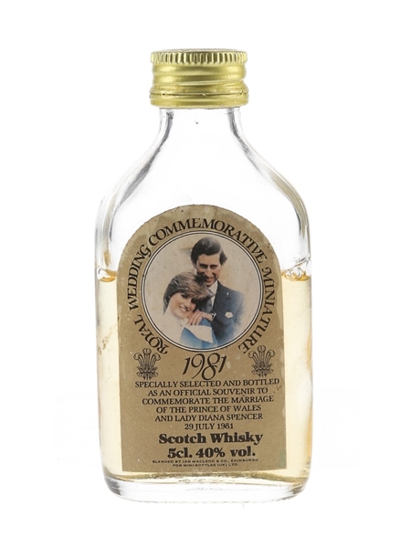 Royal Wedding 1981 Commemorative Miniature 5cl / 40%