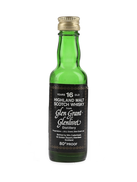 Glen Grant Glenlivet 16 Year Old Bottled 1970s - Cadenhead's 5cl / 46%