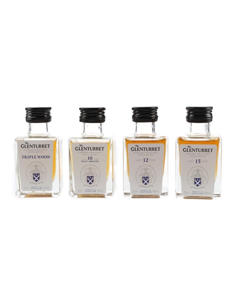 Glenturret 10, 12, 15 Year Old & Triple Wood  4 x 5cl / 48.5%