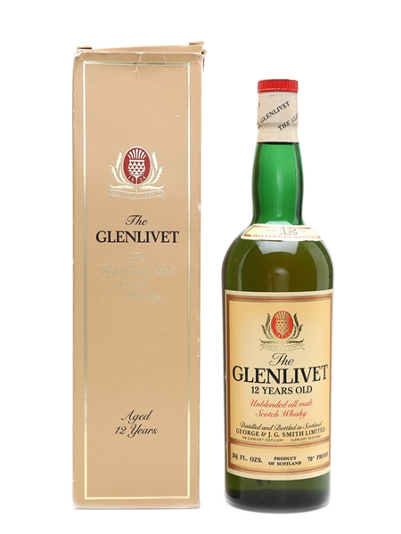 Glenlivet 12 Year Old Bottled 1970s 75cl / 40%