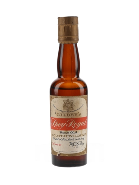 Gilbey's Spey Royal Bottled 1950s - W A Gilbey 5cl / 40%