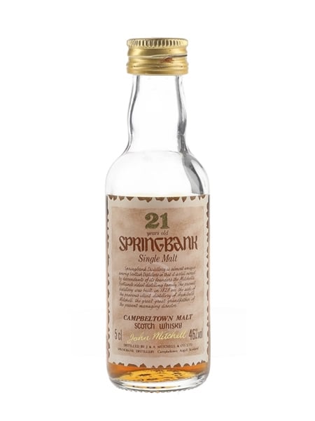 Springbank 21 Year Old Bottled 1990s 5cl / 46%