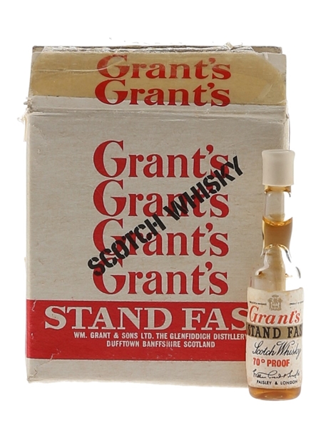 Grant's Standfast Case The World's Smallest Bottles Of Whisky 12 x <1cl / 40%