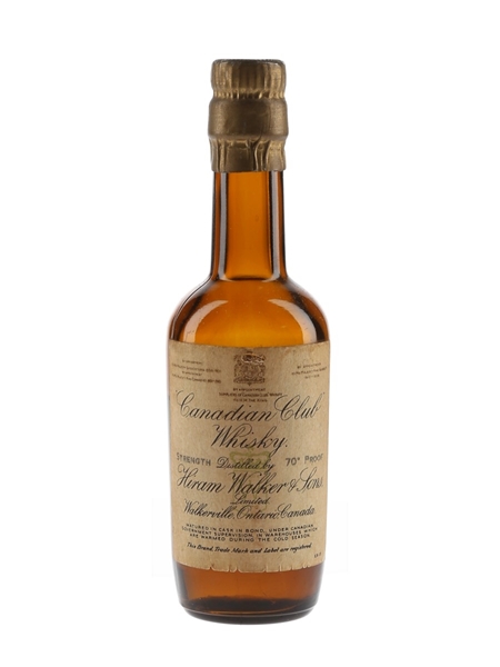 Hiram Walker Canadian Club Bottled 1930s-1940s 5cl / 40%