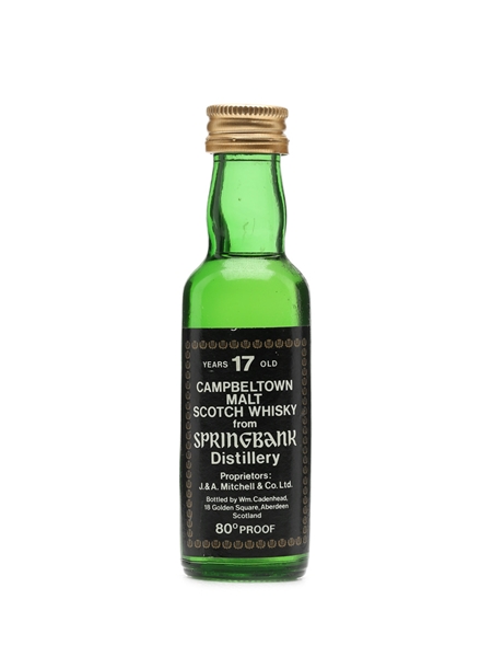 Springbank 17 Years Old Bottled 1970 Cadenhead Miniature