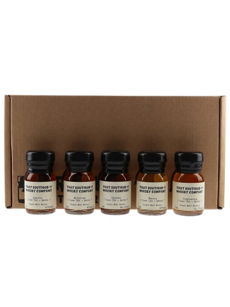 World Whisky Tasting Set - That Boutiquey Whisky Company Drinks By The Dram 5 x 3cl