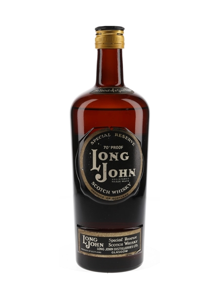 Long John Special Reserve Bottled 1960s 75cl / 43%