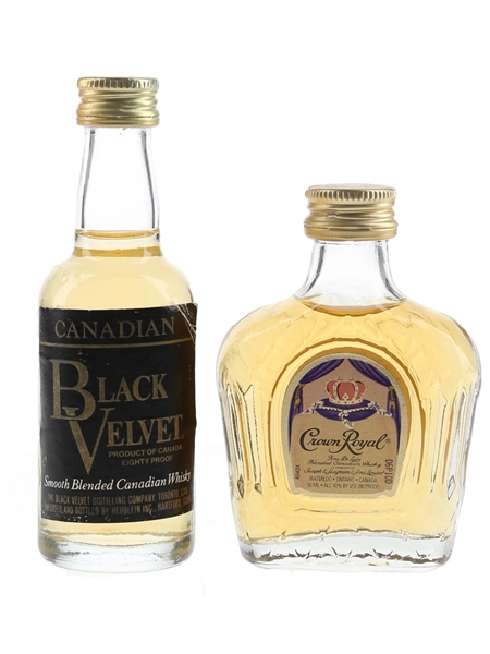 Black Velvet & Crown Royal  2 x 5cl / 40%