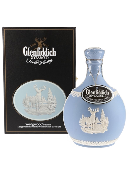 Glenfiddich 21 Year Old Wedgwood Decanter Bottled 1990s 70cl / 43%