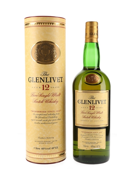 Glenlivet 12 Year Old Bottled 1990s-2000s 100cl / 40%