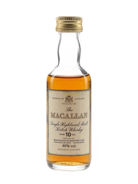 Macallan 10 Year Old Bottled 1980s 5cl / 40%