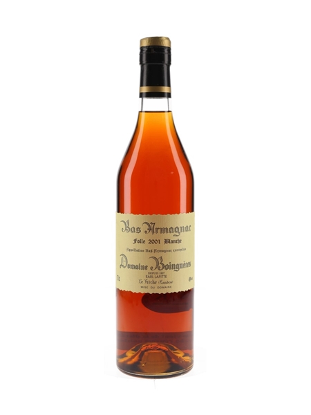 Domaine Boingneres 2001 Bas Armagnac Folle Blanche 70cl / 49%