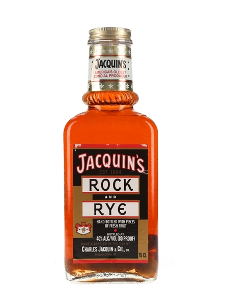 Jacquin's Rock And Rye Bottled 1980s 75cl / 40%