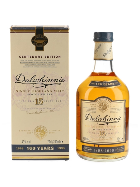 Dalwhinnie 15 Year Old Centenary Edition Bottled 1998 70cl / 43%