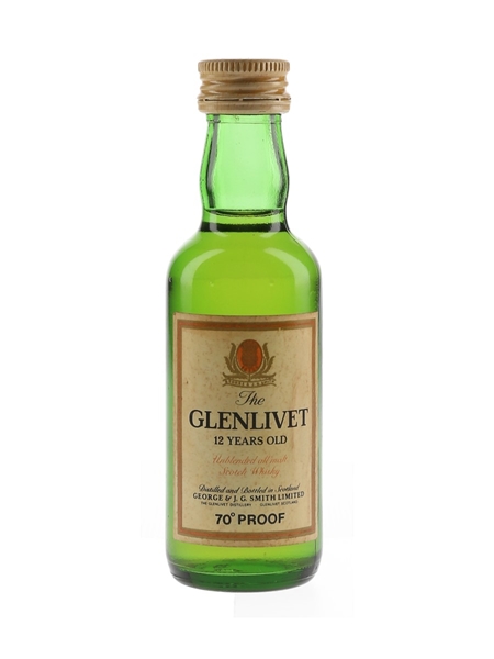 Glenlivet 12 Year Old Bottled 1970s 5cl / 40%