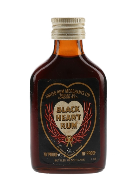 Black Heart Rum Bottled 1970s - United Rum Merchants 5cl / 40%