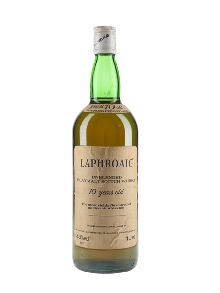 Laphroaig 10 Year Old Bottled 1980s 100cl / 43%