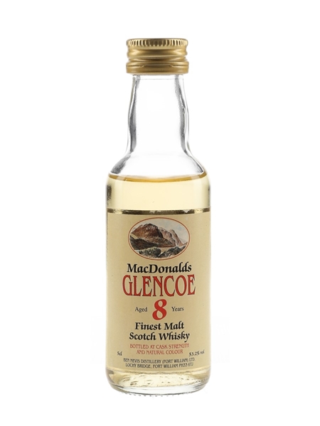 MacDonald's Glencoe 8 Year Old Cask Strength Bottled 1990s 5cl / 53.2%