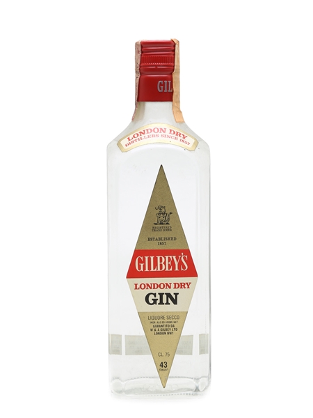 Gilbey's London Dry Gin Bottled 1970s - Cinzano 75cl / 43%