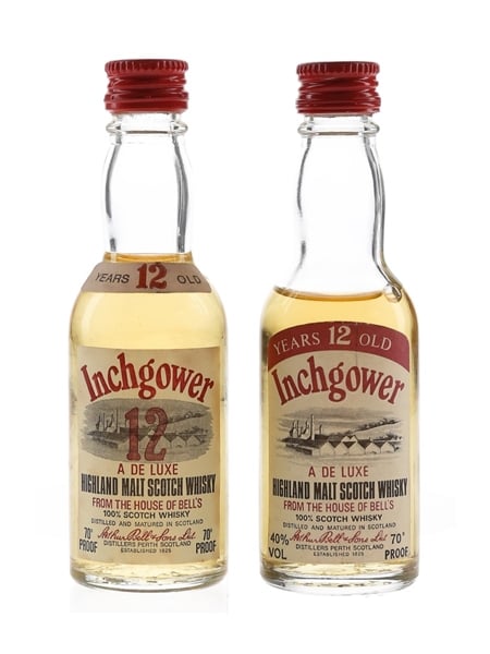 Inchgower 12 Year Old Bottled 1970s 2 x 5cl / 40%