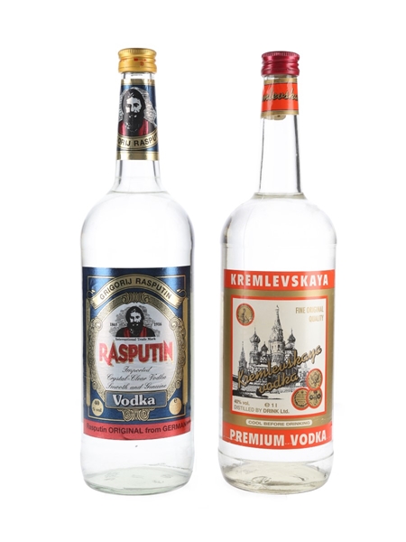 Kremlevskaya & Rasputin Vodka  2 x 100cl / 40%