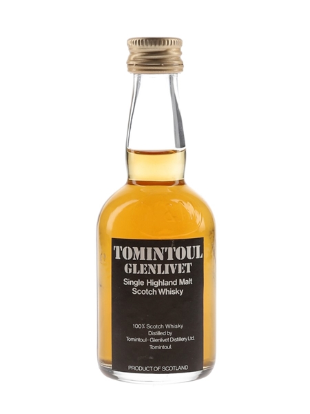 Tomintoul Glenlivet Bottled 1970s 5cl / 40%