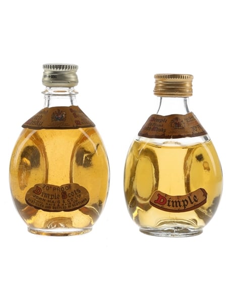 Haig's Dimple Bottled 1970s 2 x 5cl