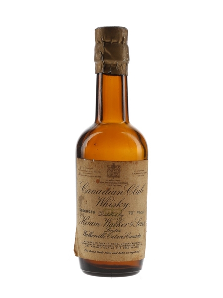 Hiram Walker Canadian Club Bottled 1930s-1940s 5cl / 40%