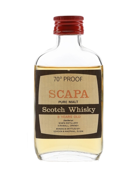 Scapa 8 Year Old Bottled 1970s - Gordon & MacPhail 5cl / 40%