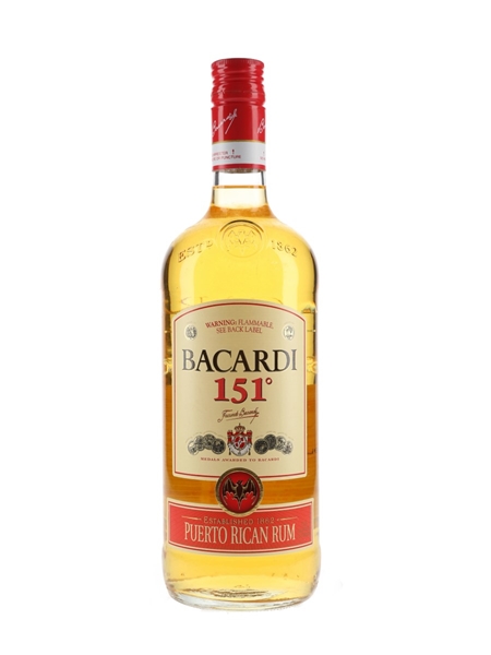 Bacardi 151 Puerto Rican Rum  100cl / 75.5%