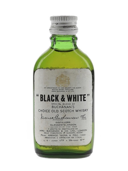 Black & White Bottled 1970s 4cl / 43%